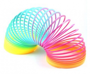 Slinky-spiral oyuncağı.
